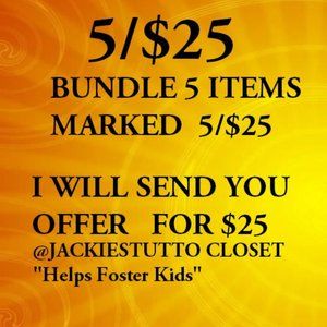 SALE 🔥 5/$25🔥-Look for this in TITLE LINE- BUNDLE SALE